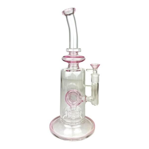 13" Donut Perc Tall Glass Water Pipe - Image 3