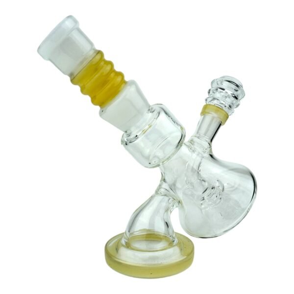 6.5" White Telescope Glass Water Pipe