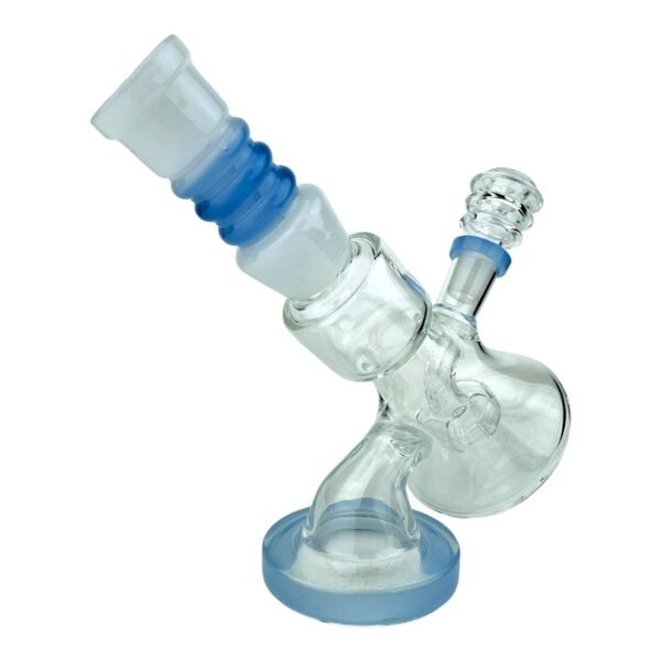 6.5" White Telescope Glass Water Pipe - Image 7