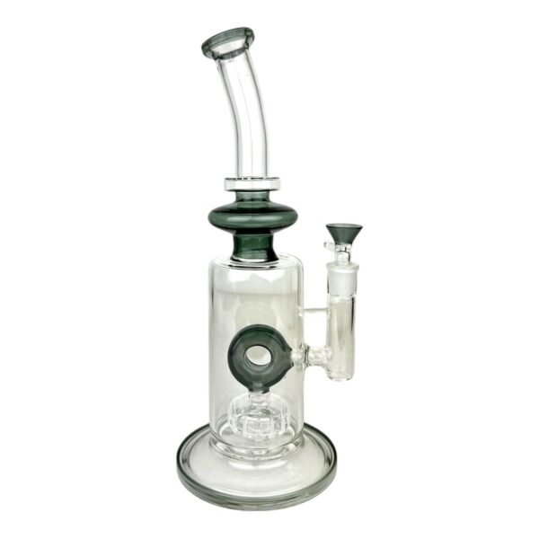 13" Donut Perc Tall Glass Water Pipe - Image 2