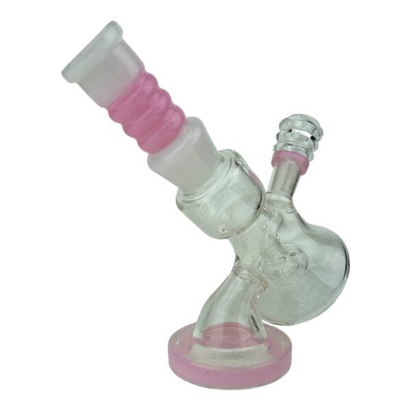 6.5" White Telescope Glass Water Pipe - Image 4